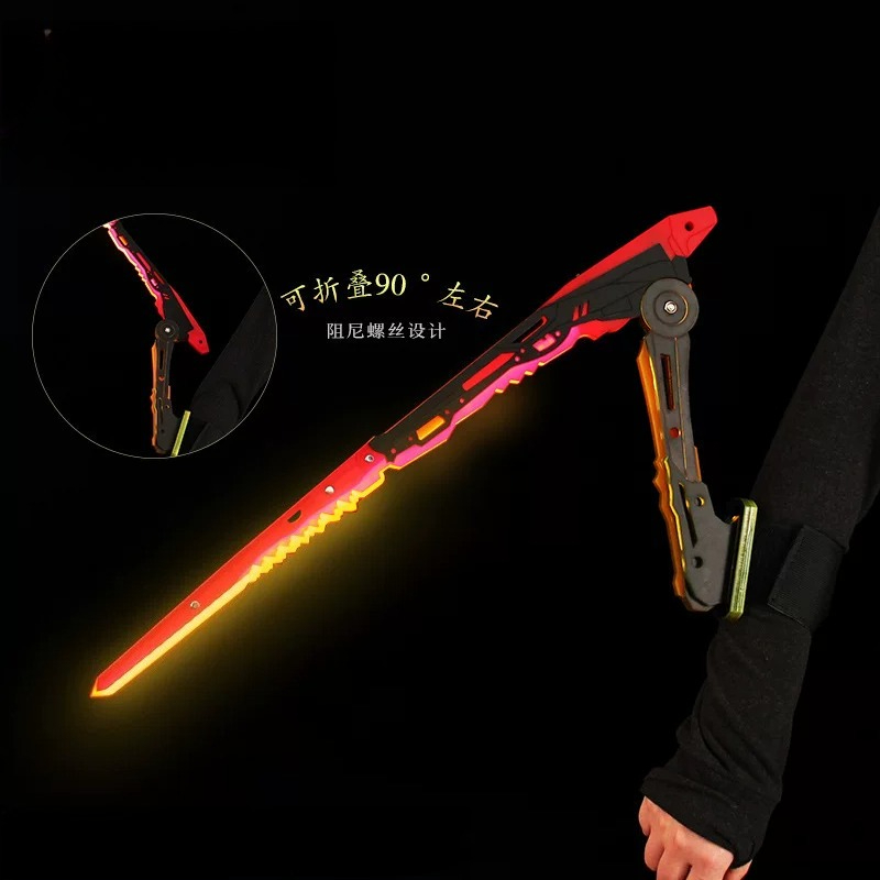 Cosplay Prop Katana - Katana de Anime Cyberpunk, Lâmina Luminosa,