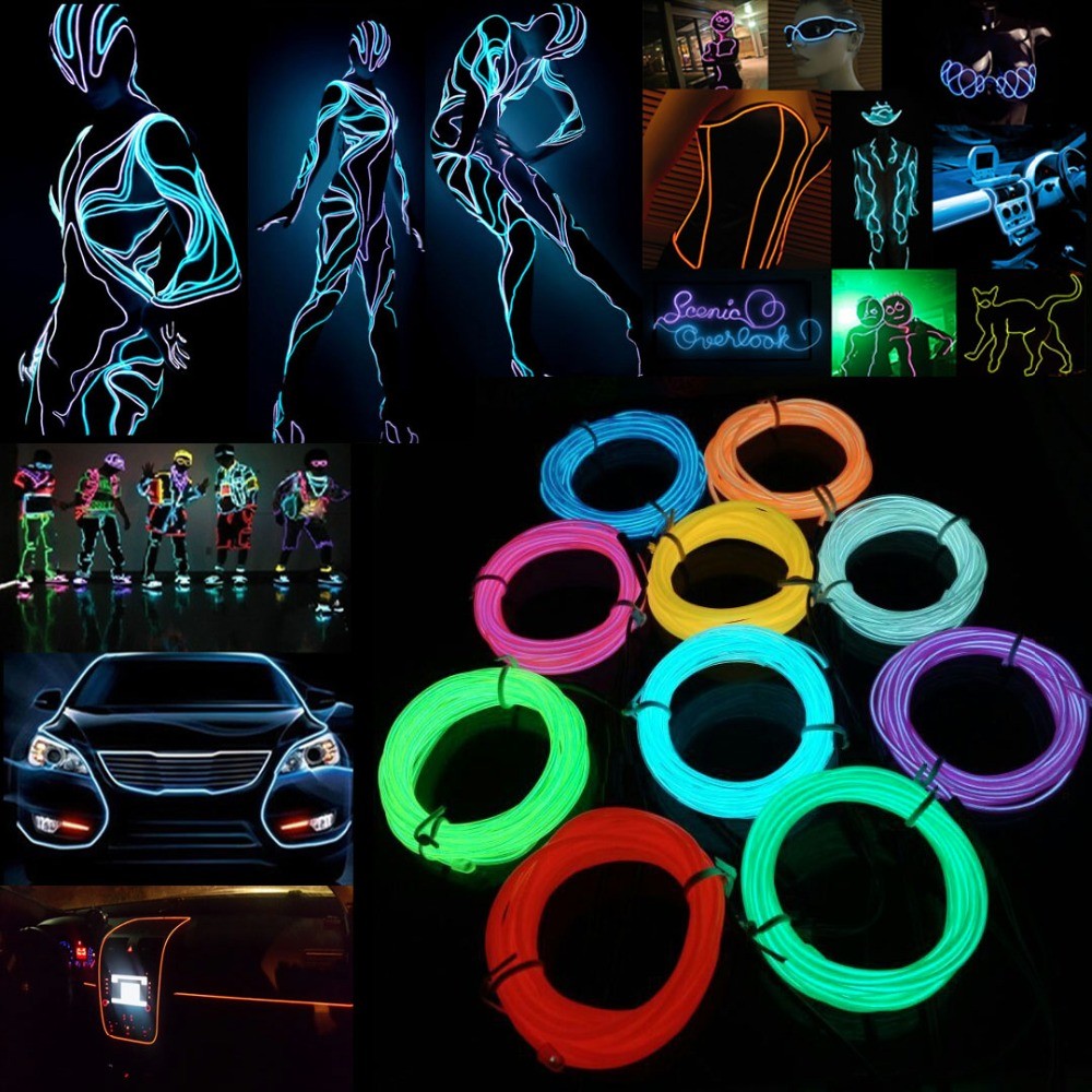Led El Wire - Fulgor el fio cabo led neon