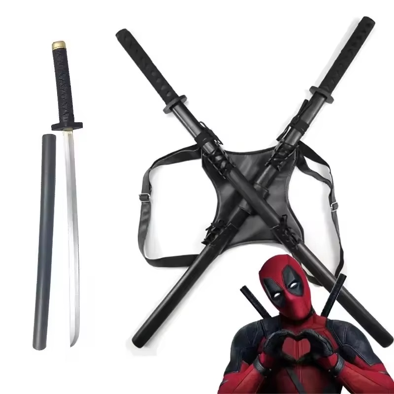 Cosplay Prop Katana - 2025 novo 61cm deadpool katana pu