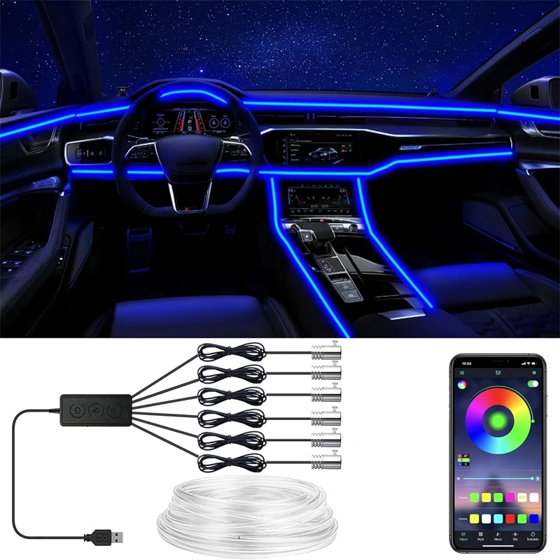 Led El Wire - Luzes de fio el flexíveis com
