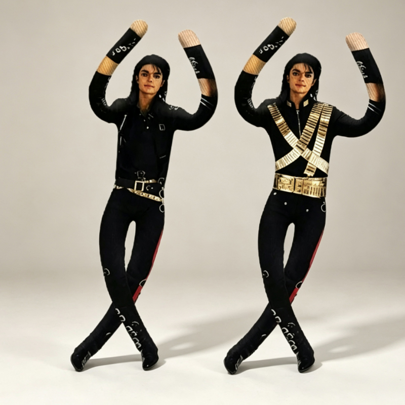 Evoker Cosplay Prop - Boneco de Pelúcia Articulado Michael Jackson