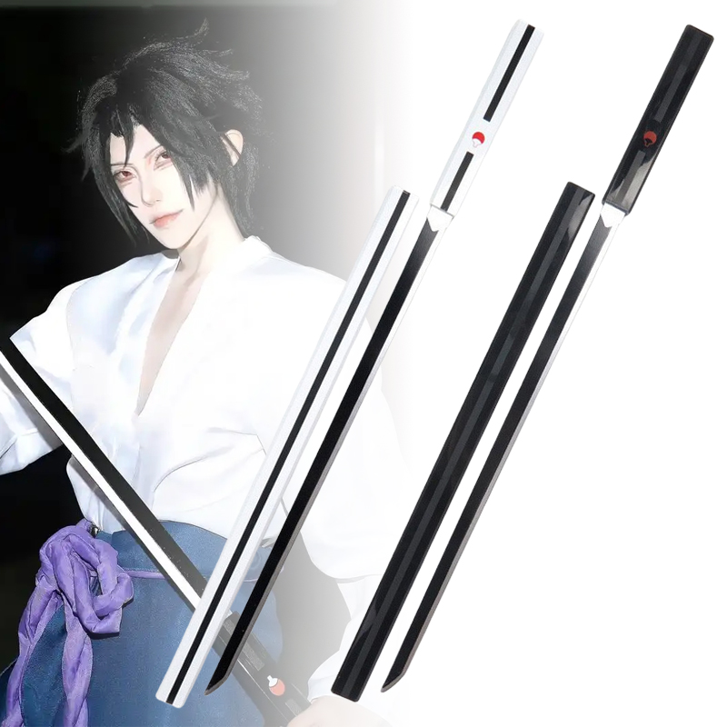 Cosplay Prop Katana - 40 polegada uchiha sasuke katana madeira