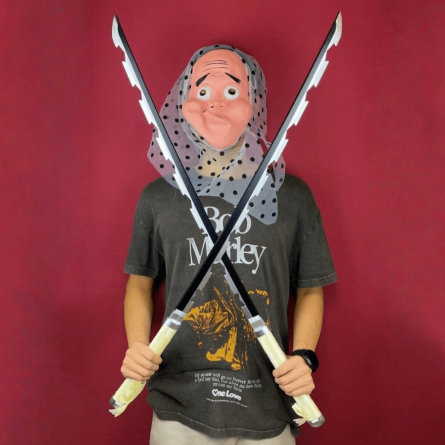 Cosplay Prop Katana - 40 polegada demon slayer inosuke katana