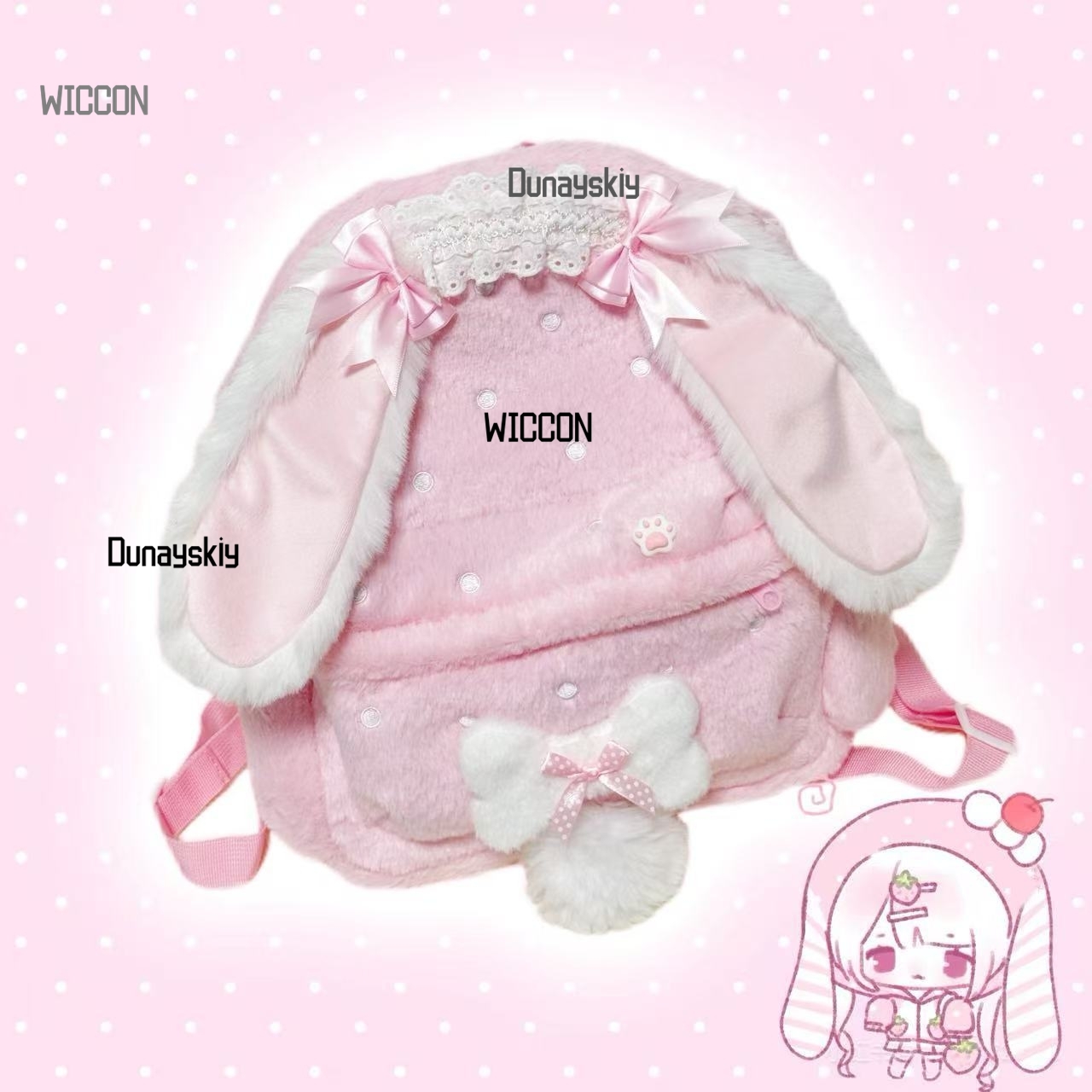 Jirai kei lolita orelha de coe - Cosplay Prop Bag avaliação e preço