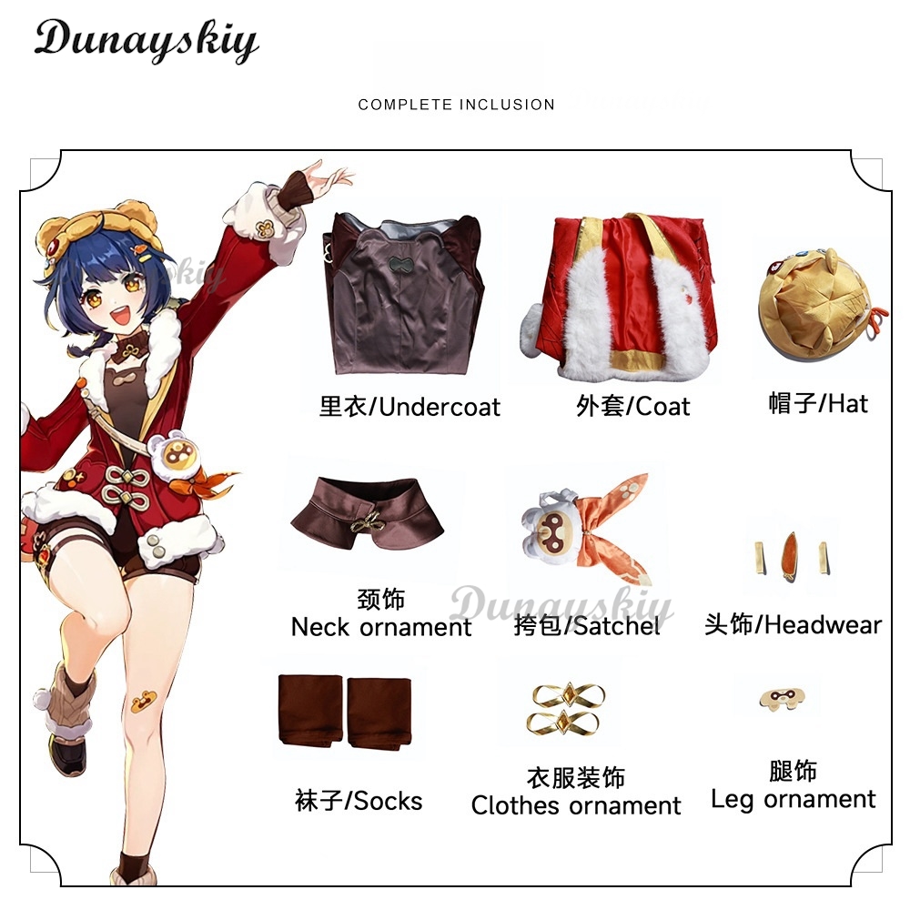 Genshin impacto xiangling cosp - Cosplay Prop Bag avaliação e preço