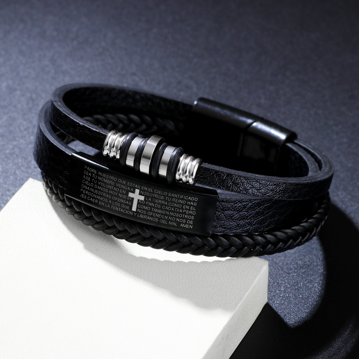 Pulseira Masculina de Couro Tr - Magnetic Clasp Cosplay avaliação e preço
