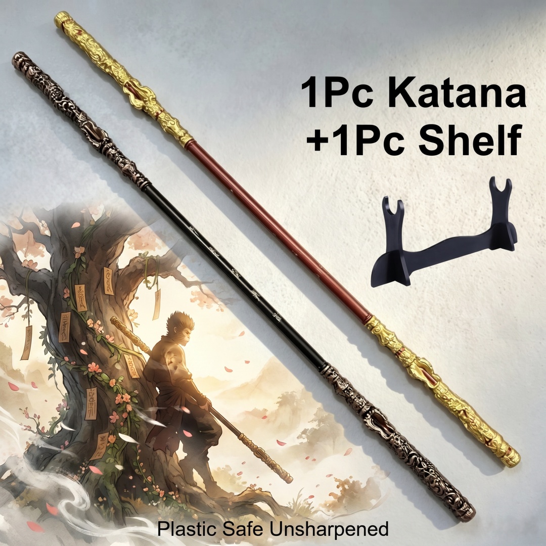 Bastão de Sun Wukong Black Myt - Cosplay Prop Katana avaliação e preço