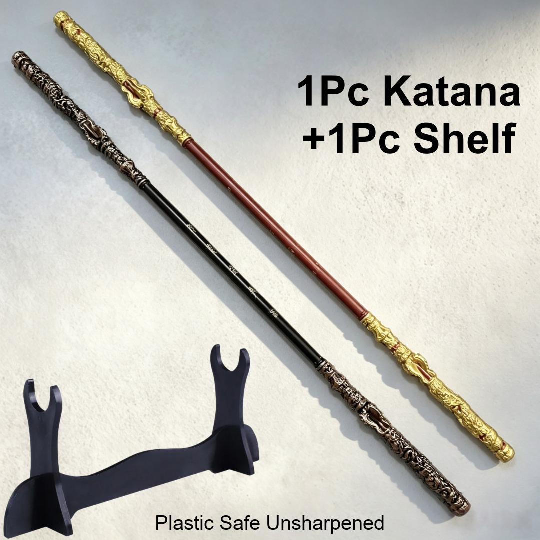 Bastão de Sun Wukong Black Myt - Cosplay Prop Katana avaliação e preço