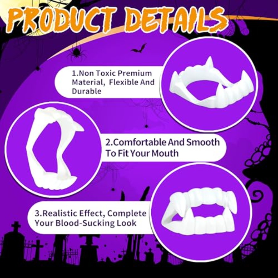 Seifar 108 Pacotes de Dentes d - Cosplay Prop Filler avaliação e preço