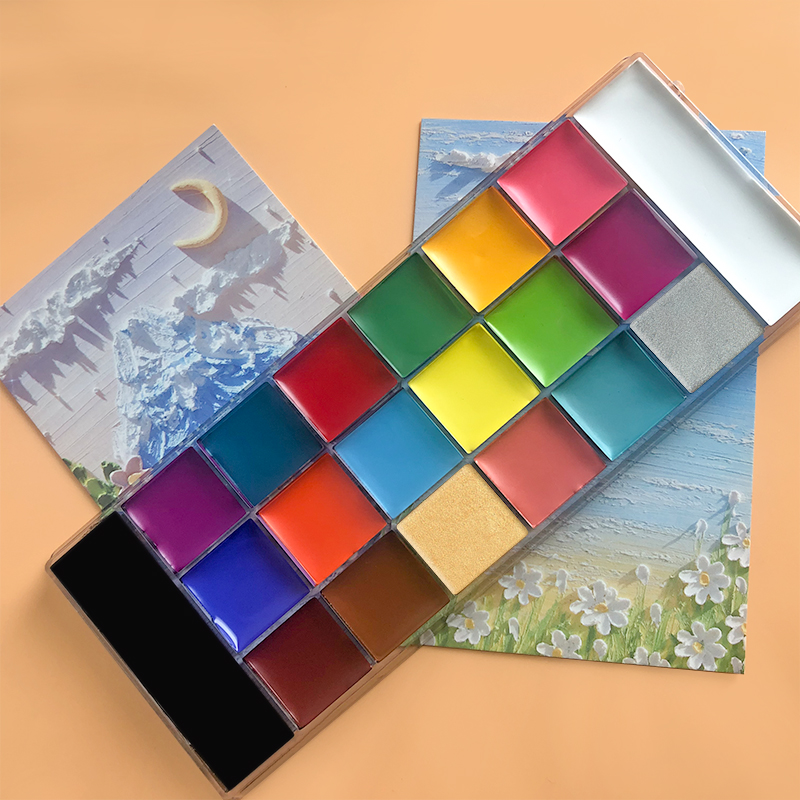 20 cores rosto corpo pintura a - Cosplay Prop Paint avaliação e preço