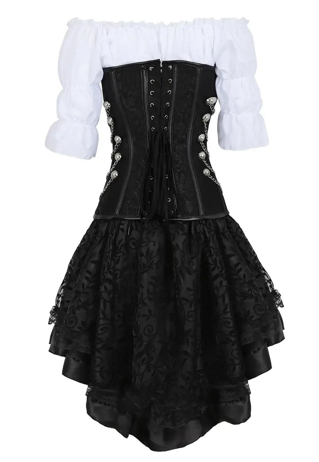 Mulheres pirata espartilho cou - Boning Corset Steel avaliação e preço