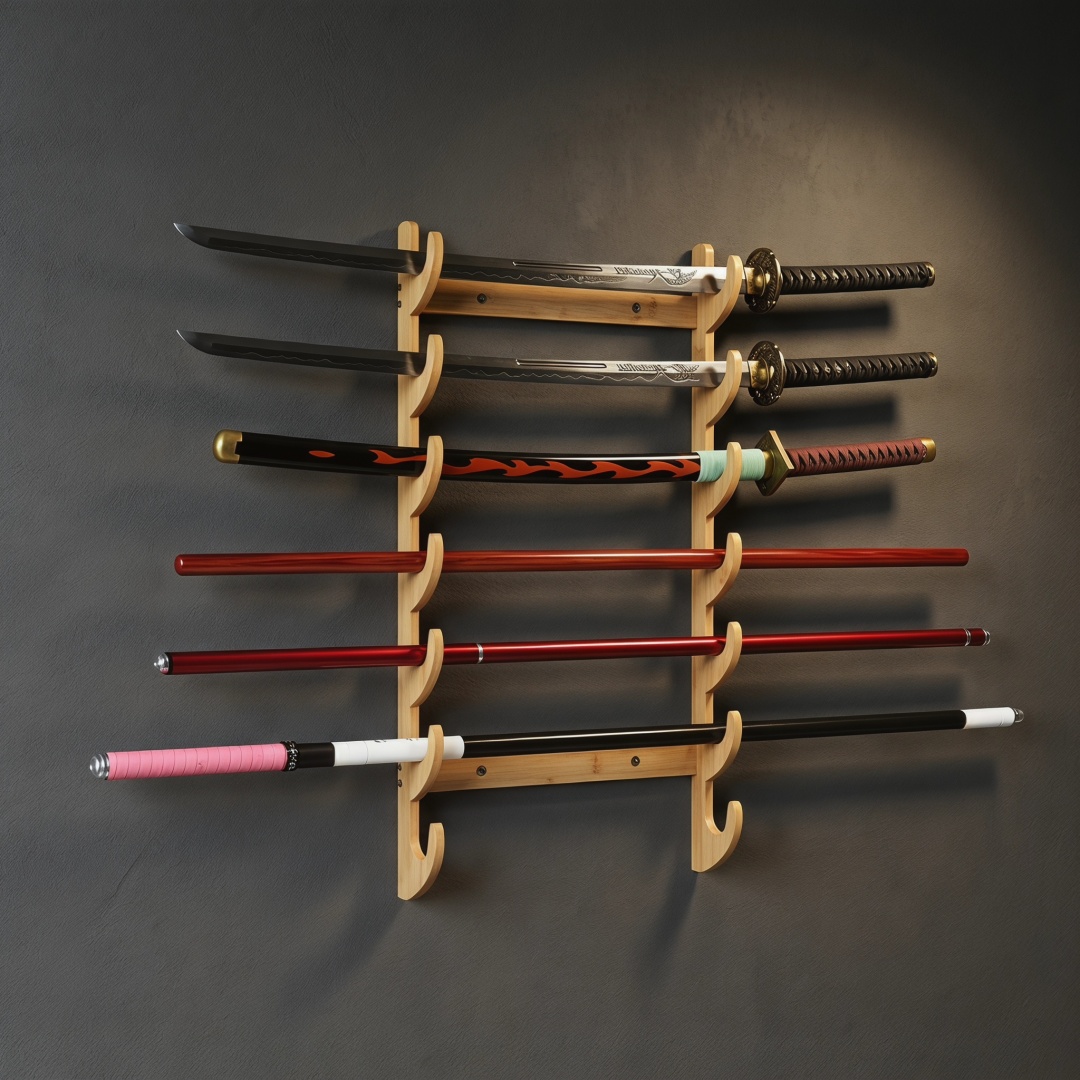 Suporte de Parede de 8 Camadas - Cosplay Prop Katana avaliação e preço