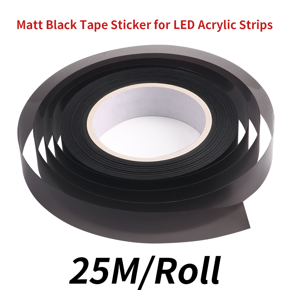 25m/rolo fita preta fosca ades - Led El Wire avaliação e preço