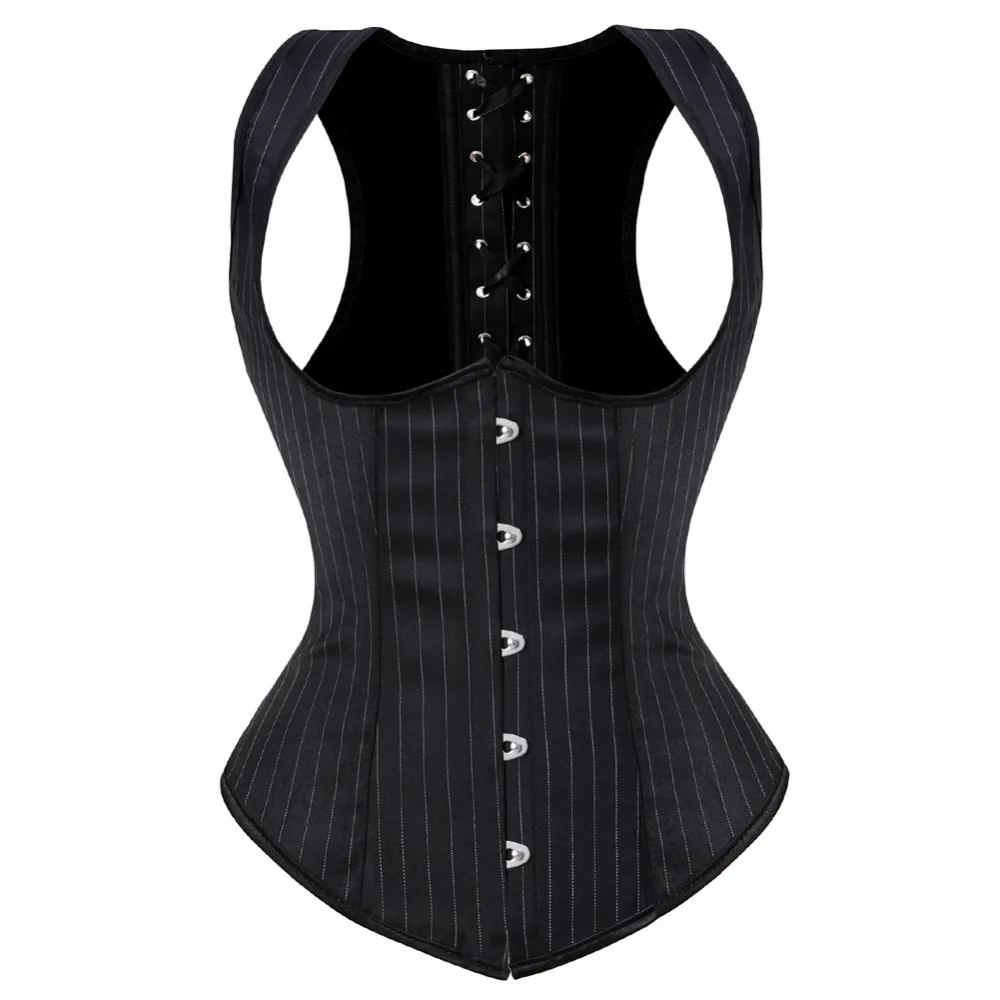Feminino gótico jacquard under - Boning Corset Steel avaliação e preço